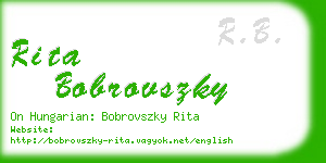 rita bobrovszky business card